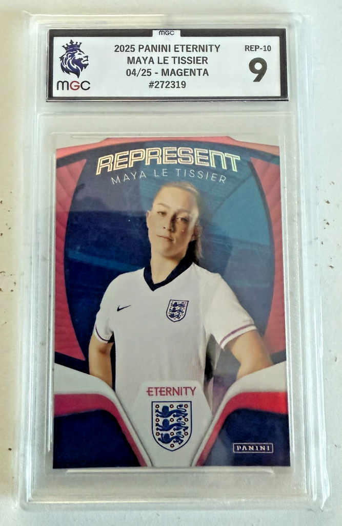 Panini Eternity Lionesses 2025 Maya Le Tissier Represent Magenta /25 MGC 9 SSP