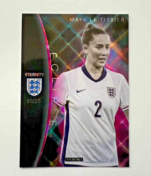 Panini Eternity Lionesses 2025 Maya Le Tissier England Eclipse Magenta Card /25