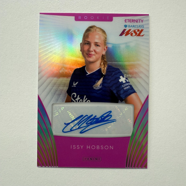Panini Eternity WSL 25/26 Issy Hobson Auto /20 Everton Pink Football Rookie Card