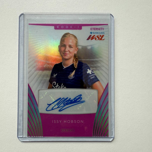 Panini Eternity WSL 25/26 Issy Hobson Auto /20 Everton Pink Football Rookie Card