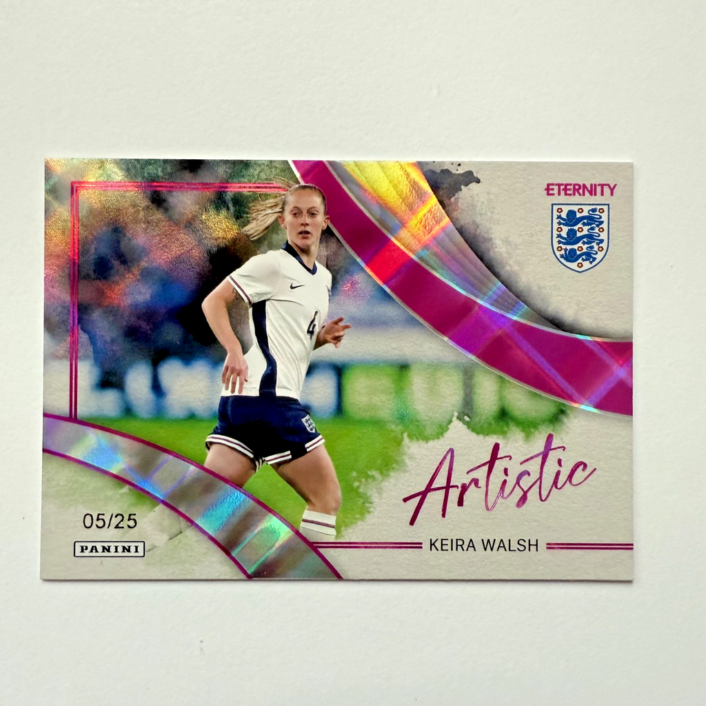 Panini Eternity Lionesses 2025 Keira Walsh England Artistic Magenta SSP Card /25