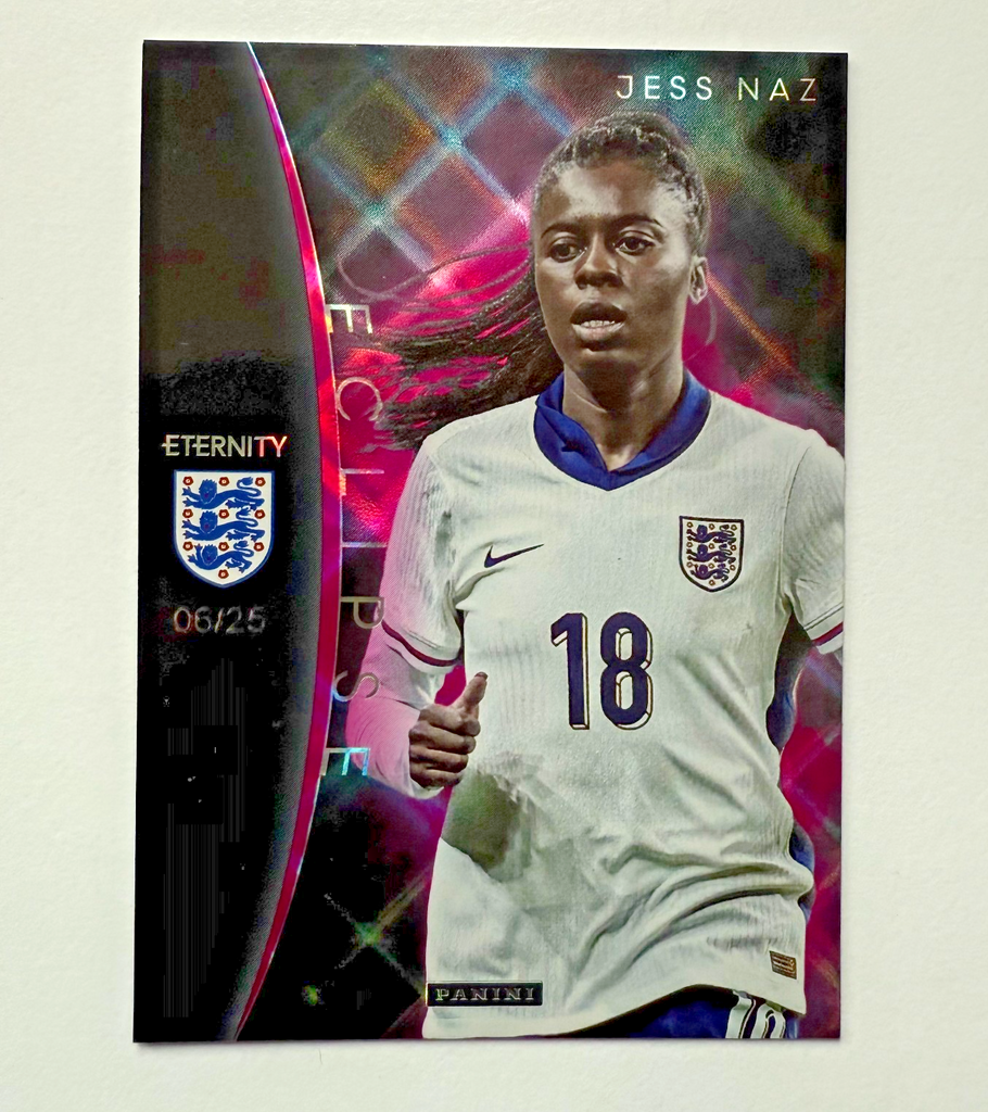 Panini Eternity Lionesses 2025 Jess Naz England Eclipse SSP Magenta Card /25