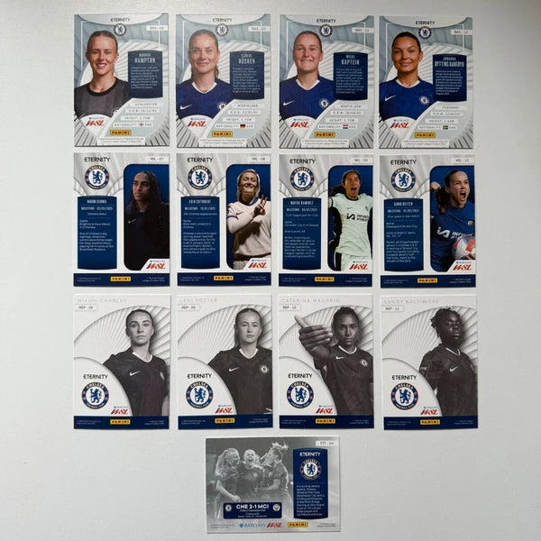 13x Panini WSL Eternity 2025/26 Chelsea Bundle Card Set