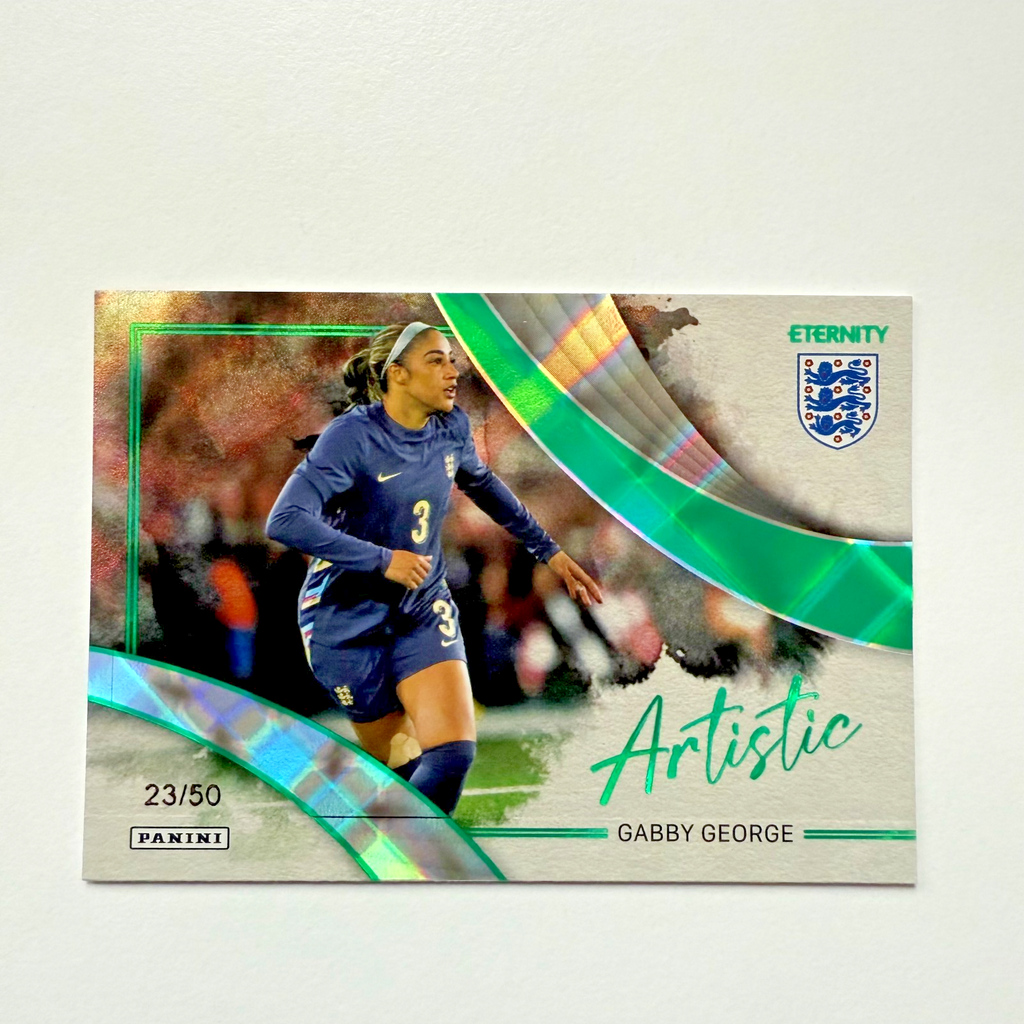 Panini Eternity Lionesses 2025 Gabby George England Artistic Green Card /50