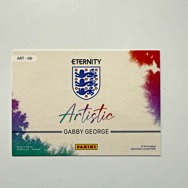Panini Eternity Lionesses 2025 Gabby George England Artistic Green Card /50