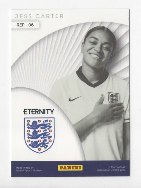 Panini Eternity Lionesses 2025 Jess Carter England Represent Green Card /50
