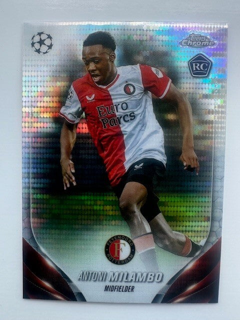Topps Chrome Hobby UCC Club Competitions 2023/24 Antoni Milambo Prizm Card