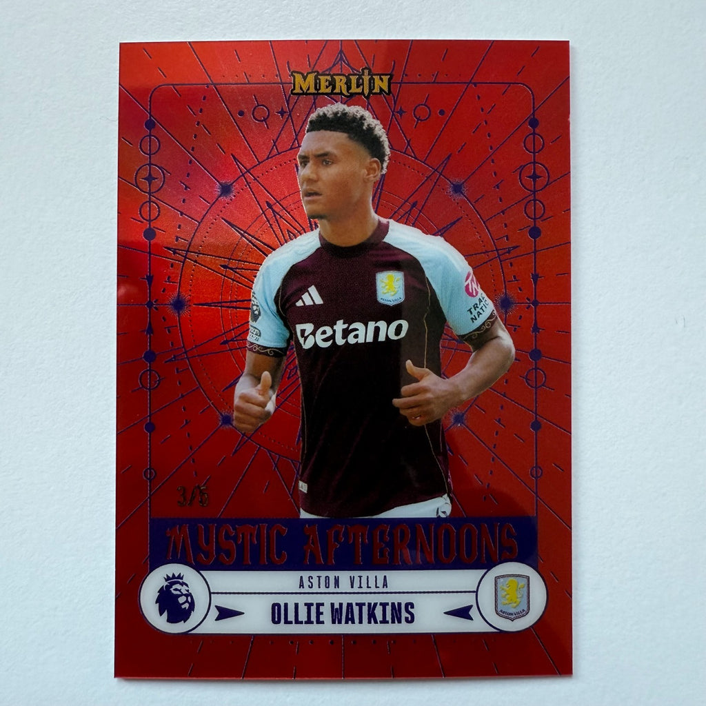 Topps Merlin Premier League 2026 Ollie Watkins Mystic Afternoons Red /5