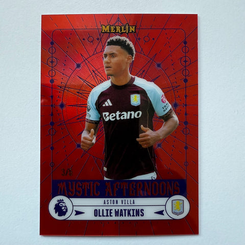 Topps Merlin Premier League 2026 Ollie Watkins Mystic Afternoons Red /5