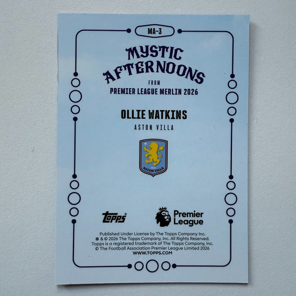Topps Merlin Premier League 2026 Ollie Watkins Mystic Afternoons Red /5