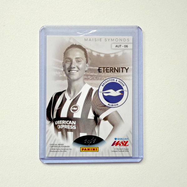 Panini Eternity WSL 25/26 Maisie Symonds Auto Black 1/1 Brighton Autograph Card