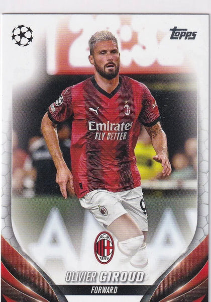 Topps Chrome Hobby UCC Club Competitions 2023/24 Olivier Giroud AC Milan Card