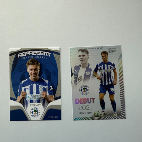2x Wigan Athletic EFL Eternity 2026 Card Bundle Fraser Murray Jason Kerr Panini