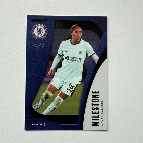Panini Eternity WSL 25/26 Mayra Ramirez Milestone Black 1/1 Chelsea 1 Of 1 Card