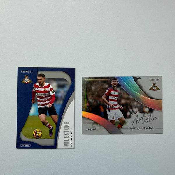 2x Doncaster Rovers Panini EFL Eternity 2026 Card Bundle Luke Molyneux Pearson