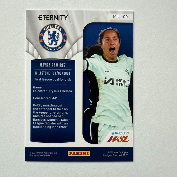 Panini Eternity WSL 25/26 Mayra Ramirez Milestone Black 1/1 Chelsea 1 Of 1 Card
