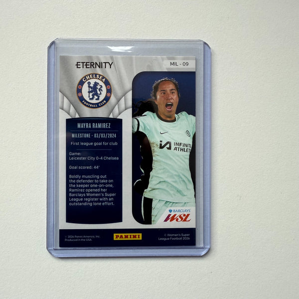 Panini Eternity WSL 25/26 Mayra Ramirez Milestone Black 1/1 Chelsea 1 Of 1 Card