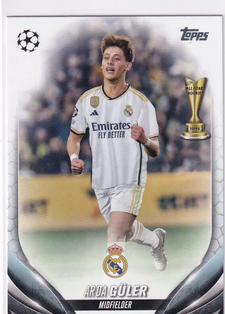 Topps Chrome Hobby UCC Champions League 23/24 Arda Guler Real Madrid Star Rookie