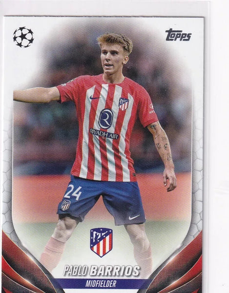 Topps Chrome Hobby UCC Champions League 2023/24 Pablo Barrios Atletico Madrid