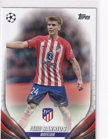 Topps Chrome Hobby UCC Champions League 2023/24 Pablo Barrios Atletico Madrid