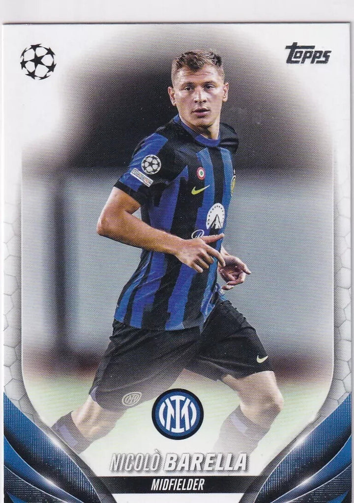 Topps Chrome Hobby UCC Club Competitions 2023/24 Nicolo Barella Inter Milan #51