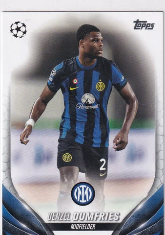 Topps Chrome Hobby UCC Champions League 2023/24 Denzel Dumfries Inter Milan #9