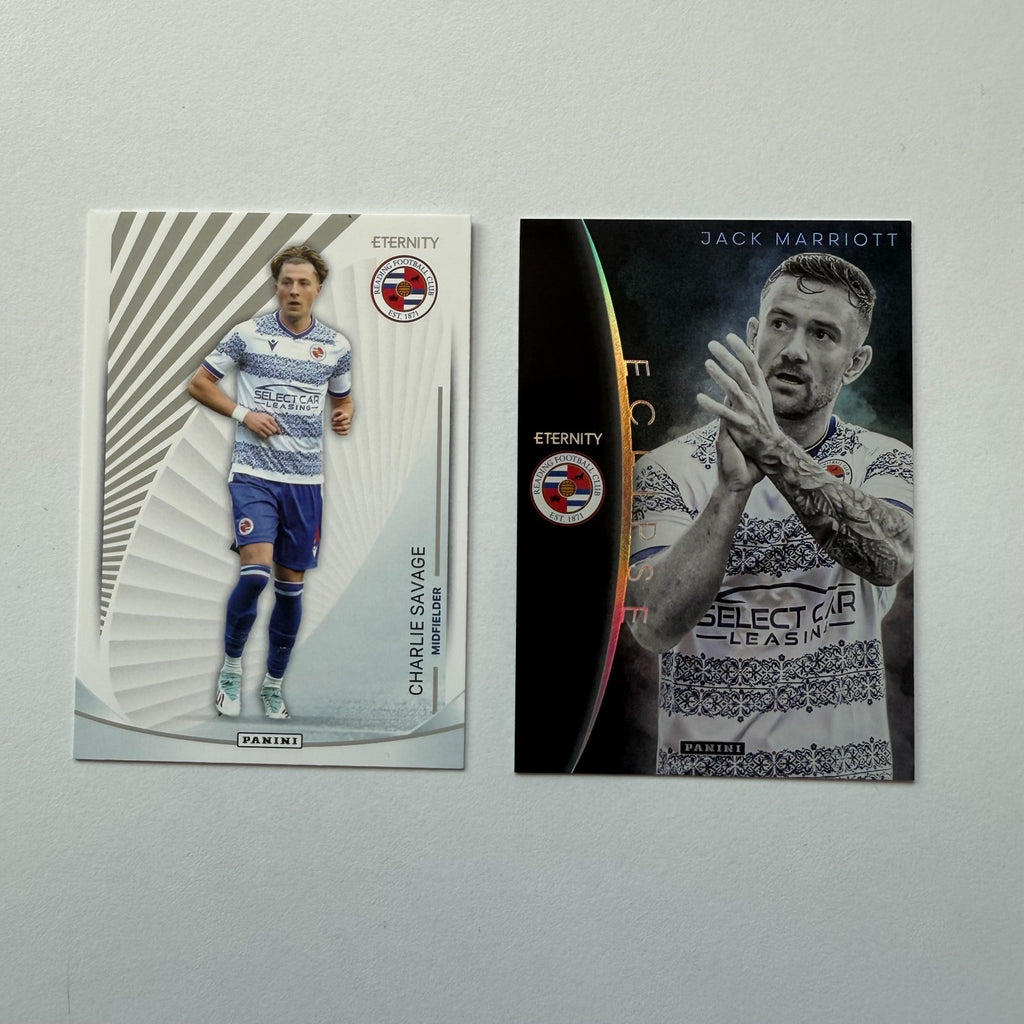 Panini EFL Eternity 2026 Reading FC 2 Card Bundle Charlie Savage Jack Marriott