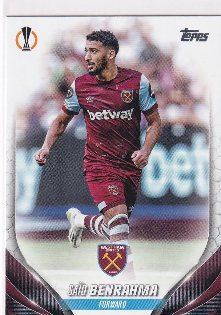 Topps Chrome Hobby UCC Club Competitions 23/24 Said Benrahma West Ham United