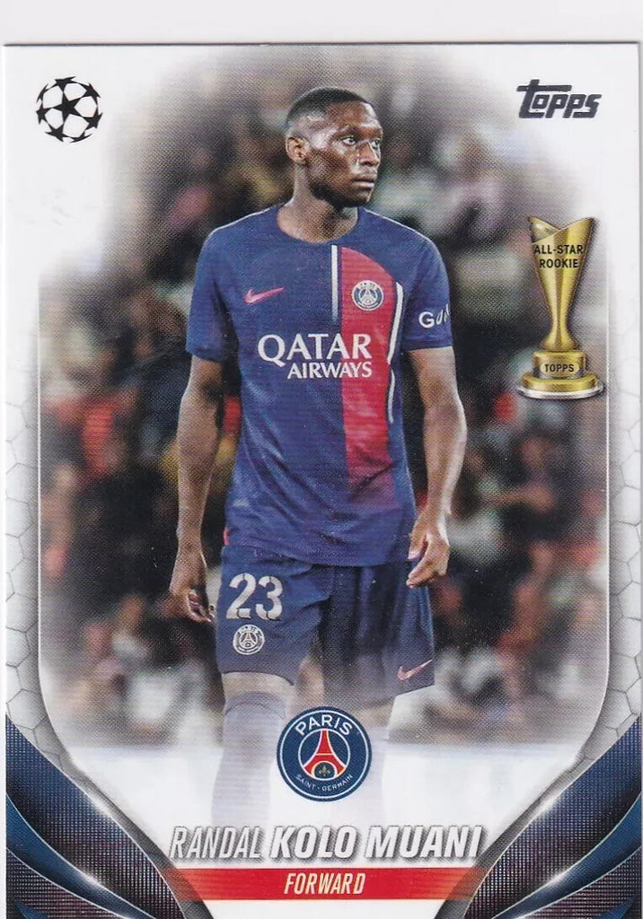 Topps Chrome Hobby UCC Champions League 2023/24 Randal Kolo Muani PSG Card #70