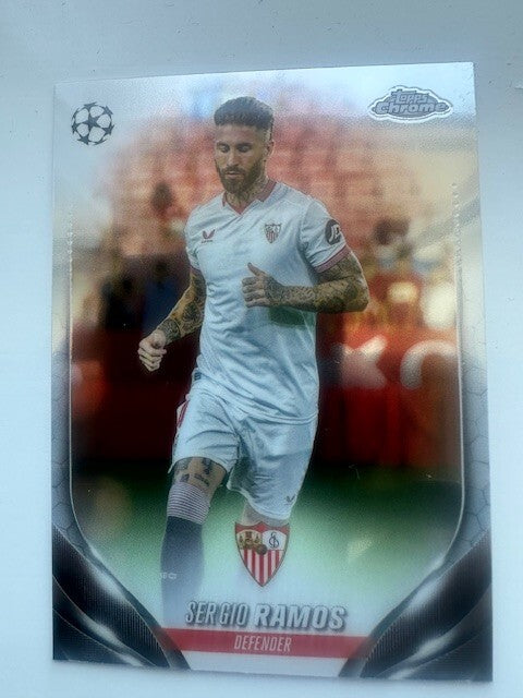 Topps Chrome Hobby UCC Champions League 2023/24 Sergio Ramos Sevilla Card #197