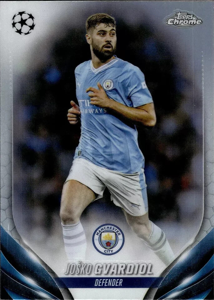 Topps Chrome Hobby UEFA Club Competitions 23/24 Josko Gvardiol Manchester City