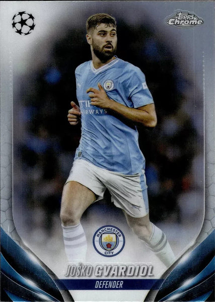 Topps Chrome Hobby UEFA Club Competitions 23/24 Josko Gvardiol Manchester City