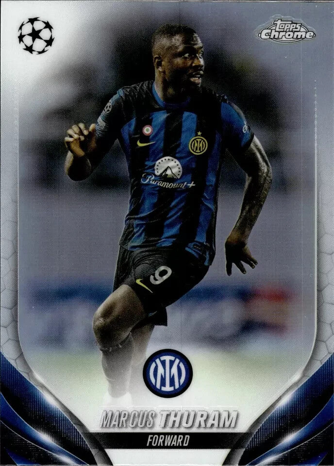 Topps Chrome Hobby UEFA Club Competitions 23/24 Marcus Thuram Inter Milan Card