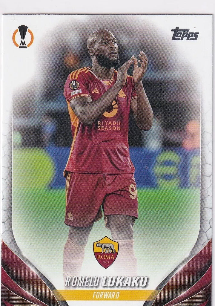 Topps Chrome Hobby UCC UEFA Club Competitions 23/24 Romelu Lukaku Roma Card #32