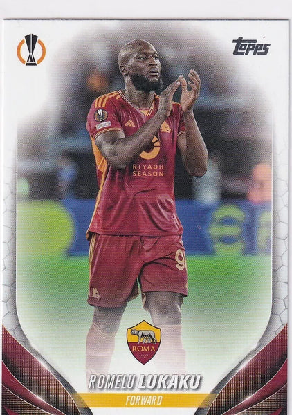 Topps Chrome Hobby UCC UEFA Club Competitions 23/24 Romelu Lukaku Roma Card #32