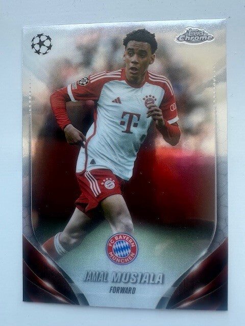 Topps Chrome Hobby UEFA Club Competitions 23/24 Jamal Musiala Bayern Munich Card