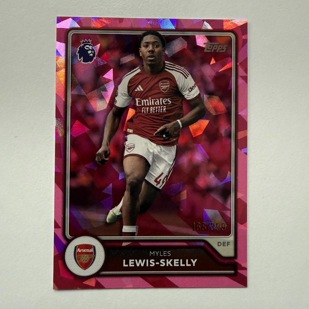 Topps Premier League 2026/27 Myles Lewis-Skelly Arsenal Pink Parallel /399 #25