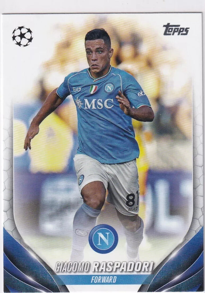 Topps Chrome Hobby UCC UEFA Champions League 2023/24 Giacomo Raspadori Napoli