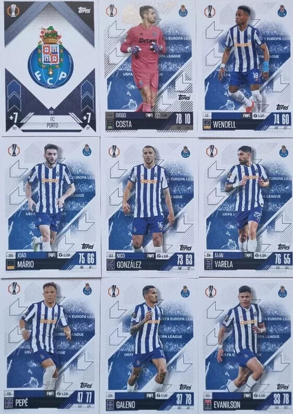 Topps Match Attax 2024/2025 24/25 FC Porto Full Team Base Captain Badge Set