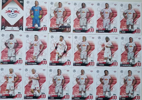 Topps Match Attax 2024/2025 24/25 RB Leipzig Full Team Base Captain Set