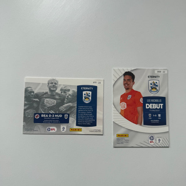Panini EFL Eternity 2026 Huddersfield Town 2 Card Bundle For The Team Debut