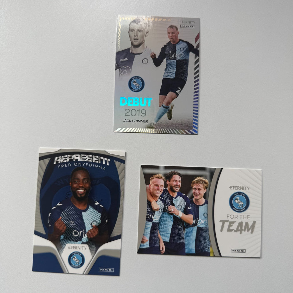 Panini EFL Eternity 2026 Wycombe Wanderers 3 Card Bundle Onyedinma Grimmer For T