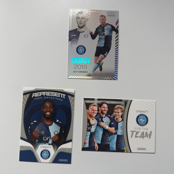 Panini EFL Eternity 2026 Wycombe Wanderers 3 Card Bundle Onyedinma Grimmer For T