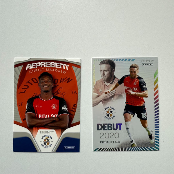 Panini EFL Eternity 2026 Luton Town 2 Card Bundle Represent Debut