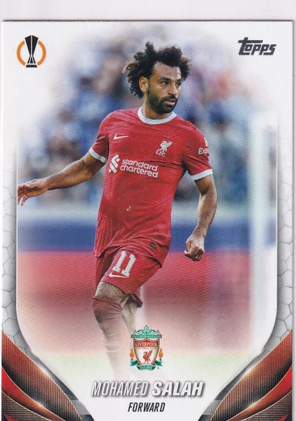 Topps Chrome Hobby UEFA Club Competitions 2023/24 Mohamed Salah Liverpool Card
