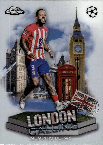 Topps Chrome Hobby UCC Champions League 2023/24 Memphis Depay London Calling