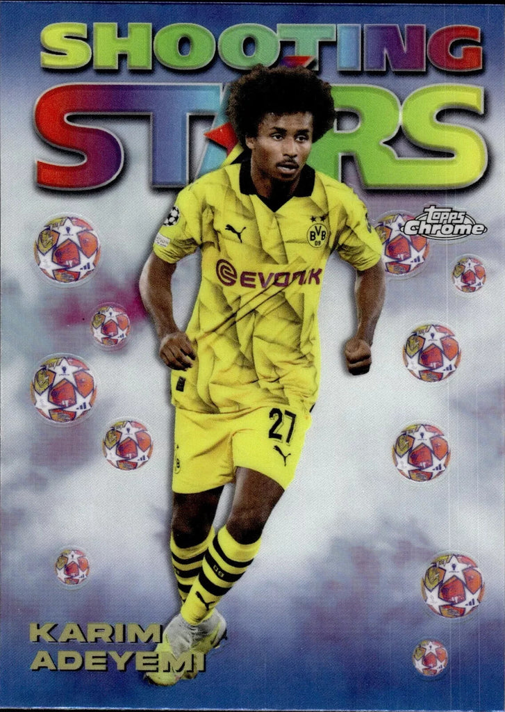 Topps Chrome Hobby UEFA Club Competitions 23/24 Karim Adeyemi Shooting Stars