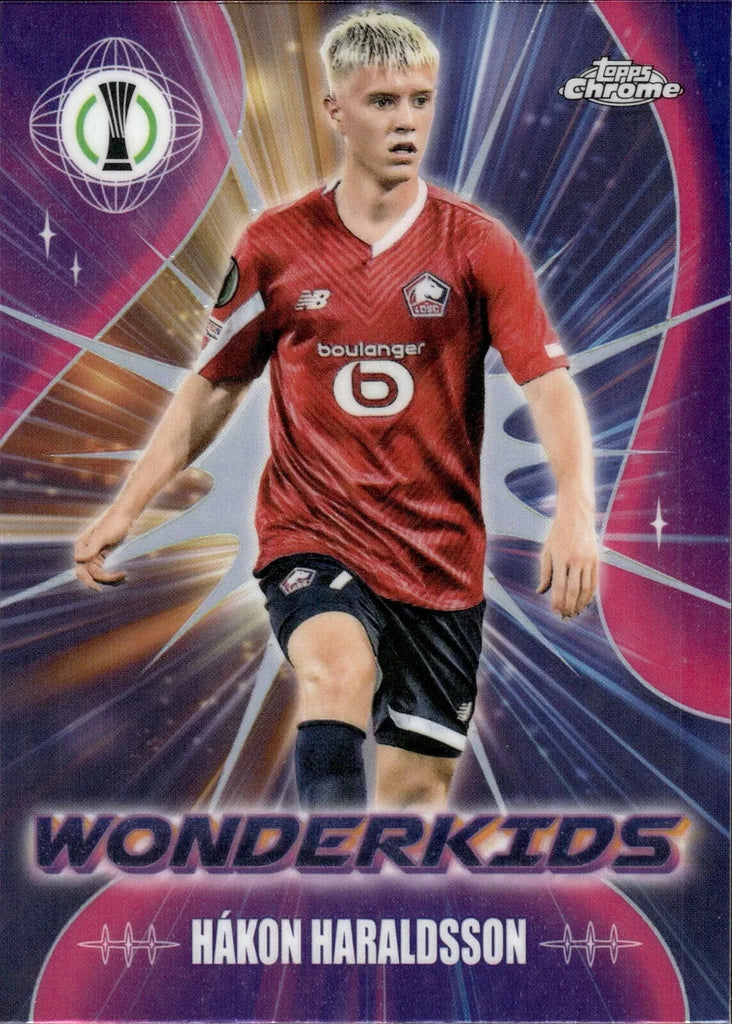 Topps Chrome Hobby UEFA Club Competitions 23/24 Hakon Haraldsson Wonderkids Card