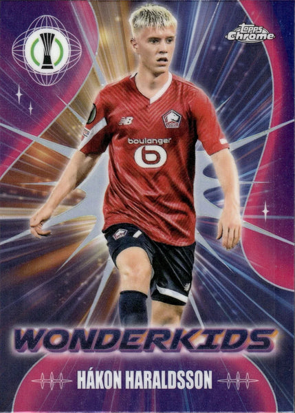 Topps Chrome Hobby UEFA Club Competitions 23/24 Hakon Haraldsson Wonderkids Card