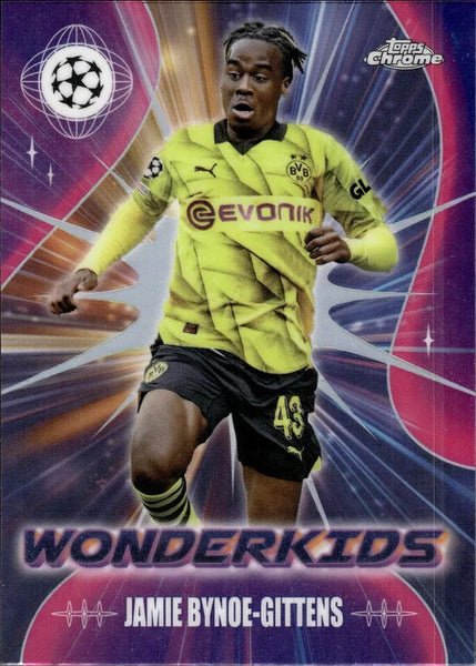 Topps Chrome Hobby UEFA Club Competitions 23/24 Jamie Bynoe-Gittens Wonderkids